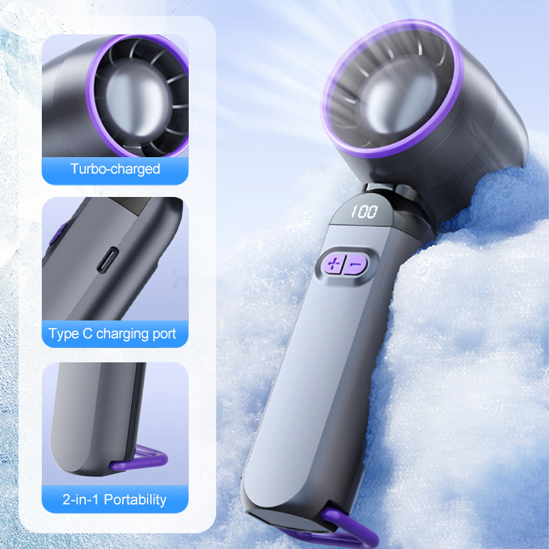 Portable handheld turbo fan