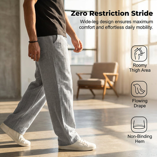 Breathable Men's Pants with a Straight Fit