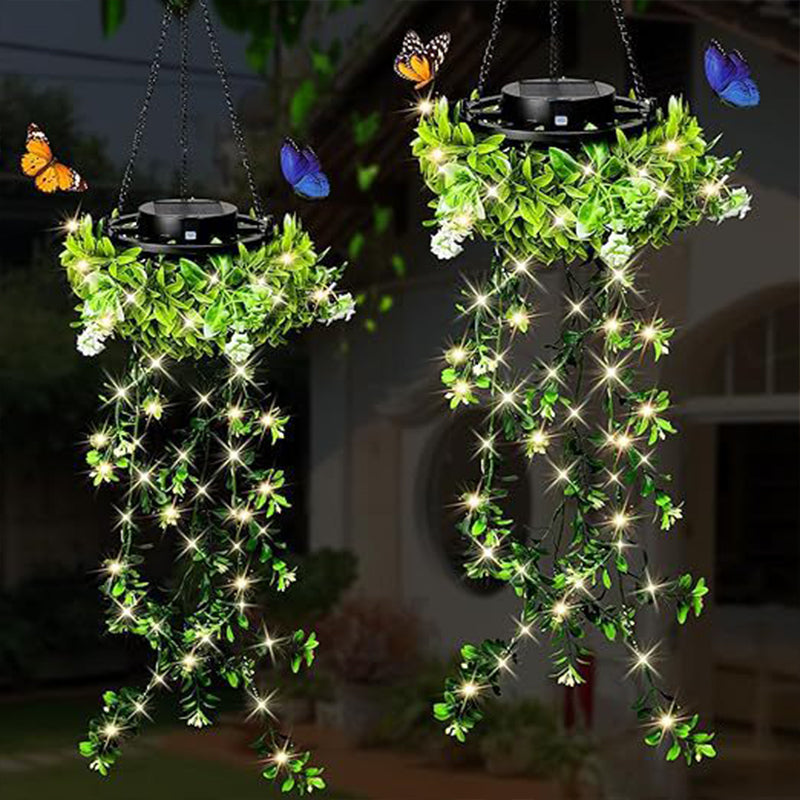🔥2026 New Arrival & Hot Sale🔥SOLAR-POWERED HANGING MILAN GRASS LAMP! 💎 Lifelike leaves, automatic on/off & IP65 waterproof ✨