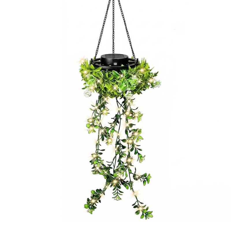 🔥2026 New Arrival & Hot Sale🔥SOLAR-POWERED HANGING MILAN GRASS LAMP! 💎 Lifelike leaves, automatic on/off & IP65 waterproof ✨