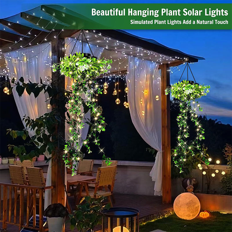 🔥2026 New Arrival & Hot Sale🔥SOLAR-POWERED HANGING MILAN GRASS LAMP! 💎 Lifelike leaves, automatic on/off & IP65 waterproof ✨