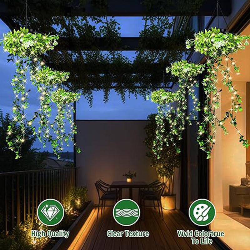 🔥2026 New Arrival & Hot Sale🔥SOLAR-POWERED HANGING MILAN GRASS LAMP! 💎 Lifelike leaves, automatic on/off & IP65 waterproof ✨