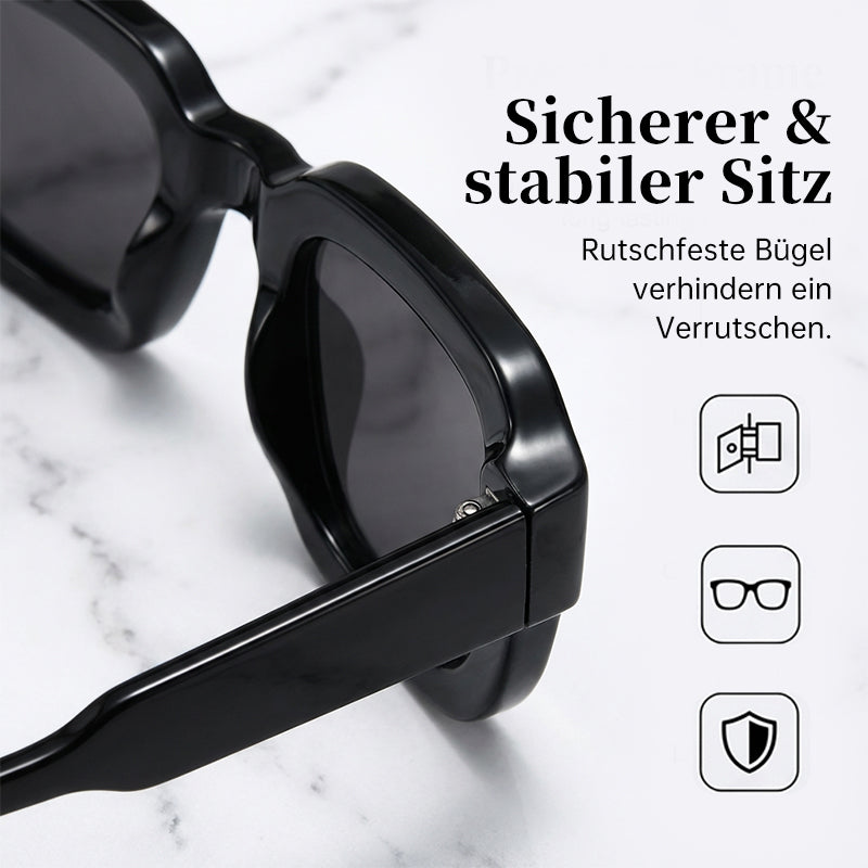Unisex sunglasses with thick, square frames