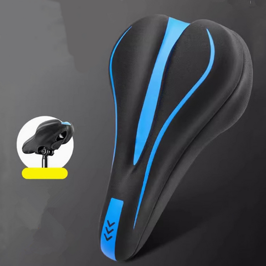 Highly elastic silicone bicycle seat cover