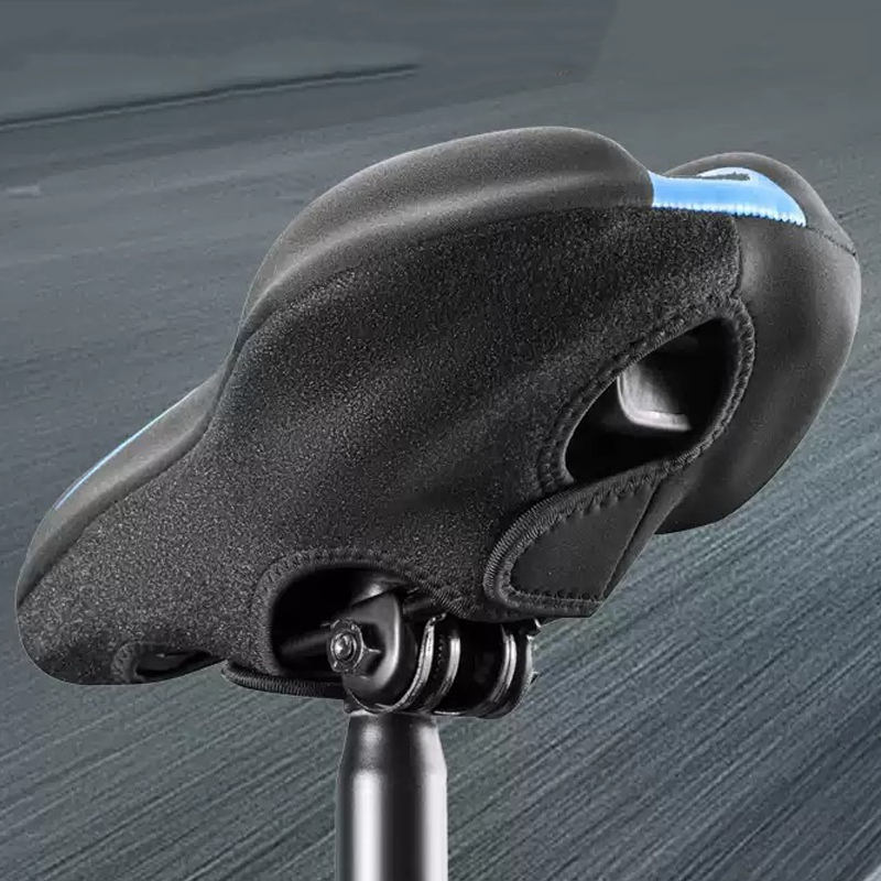 Highly elastic silicone bicycle seat cover