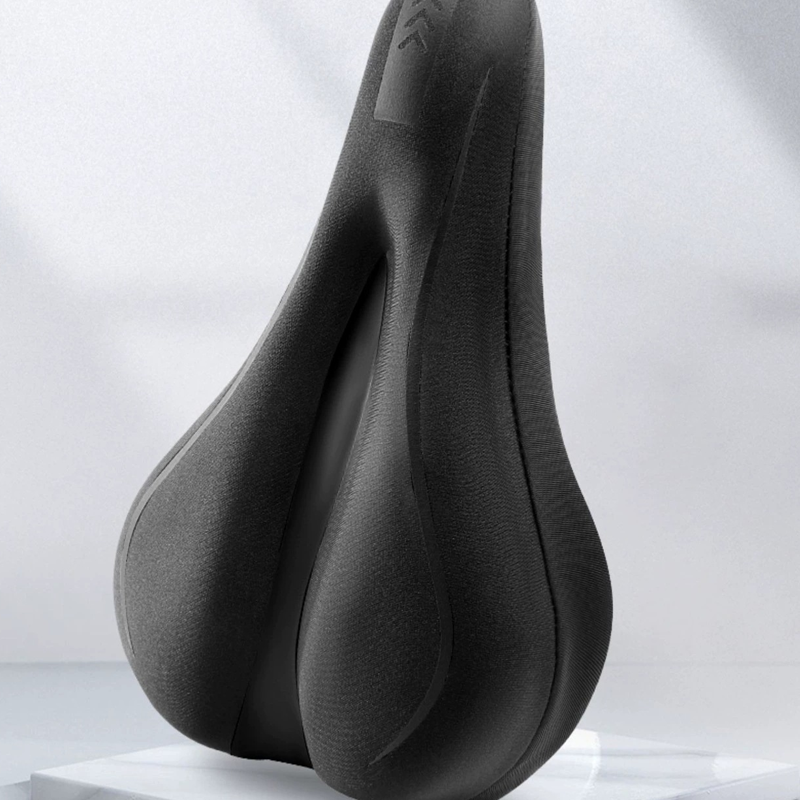 Highly elastic silicone bicycle seat cover