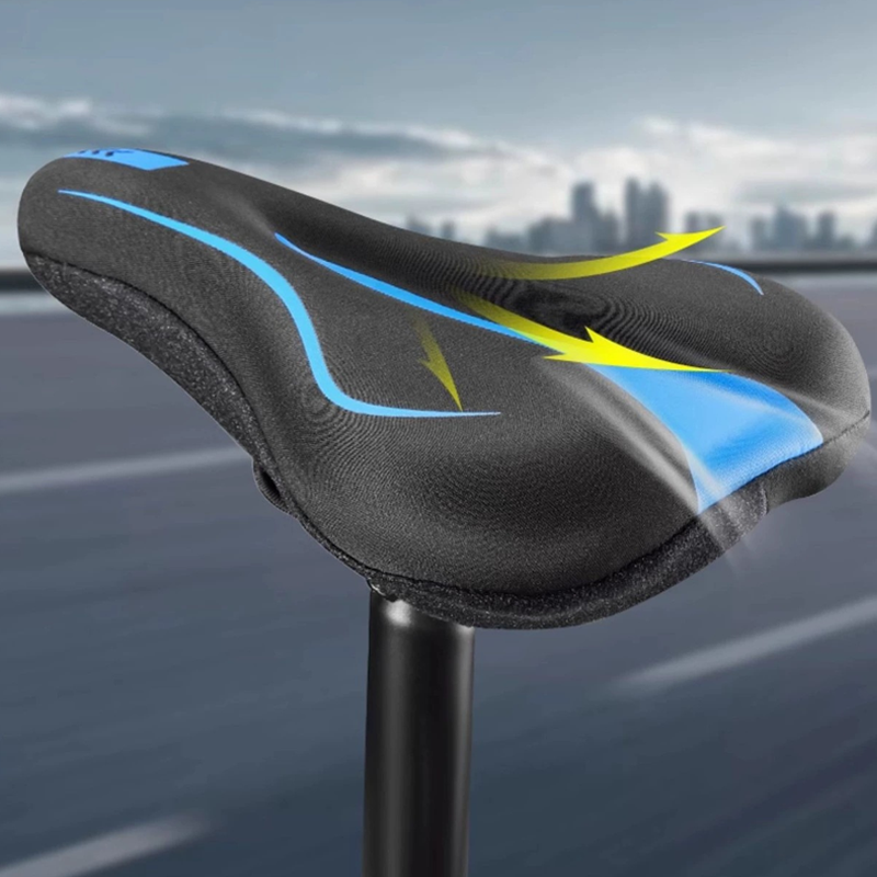 Highly elastic silicone bicycle seat cover