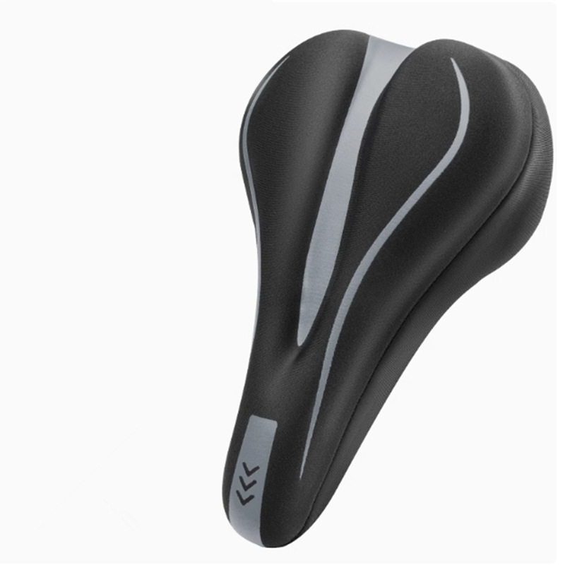 Highly elastic silicone bicycle seat cover