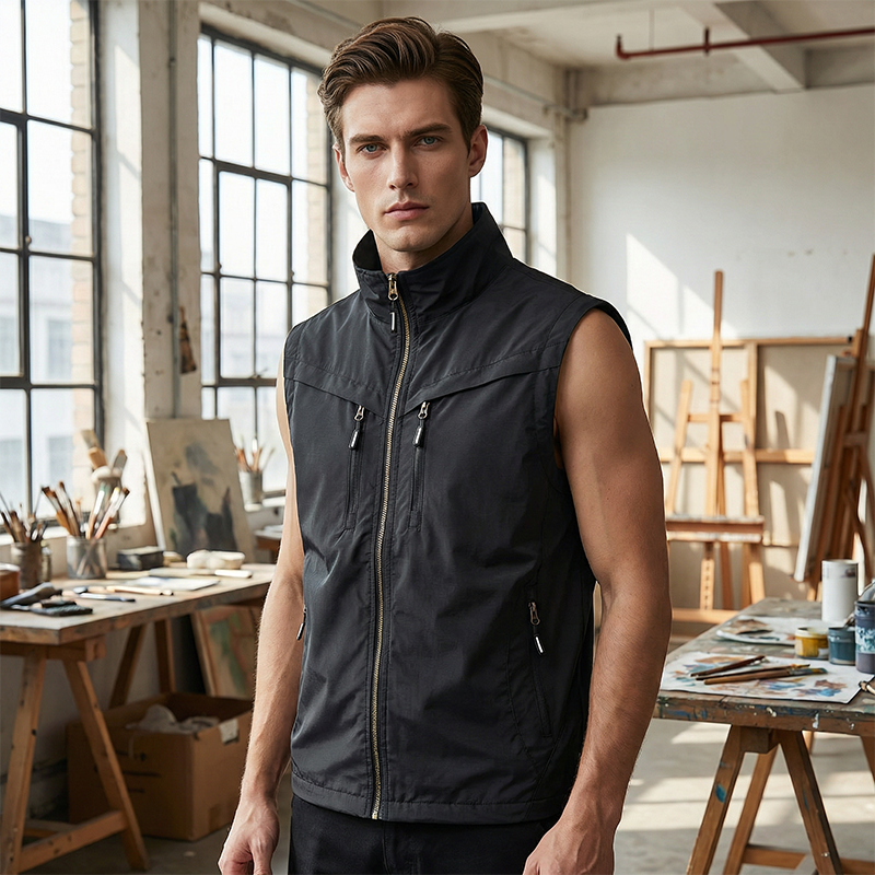 🏞️ Men's Outdoor Vest with Multiple Pockets – Lightweight, Durable & Ideal for Hiking & Traveling 🧗‍♂️