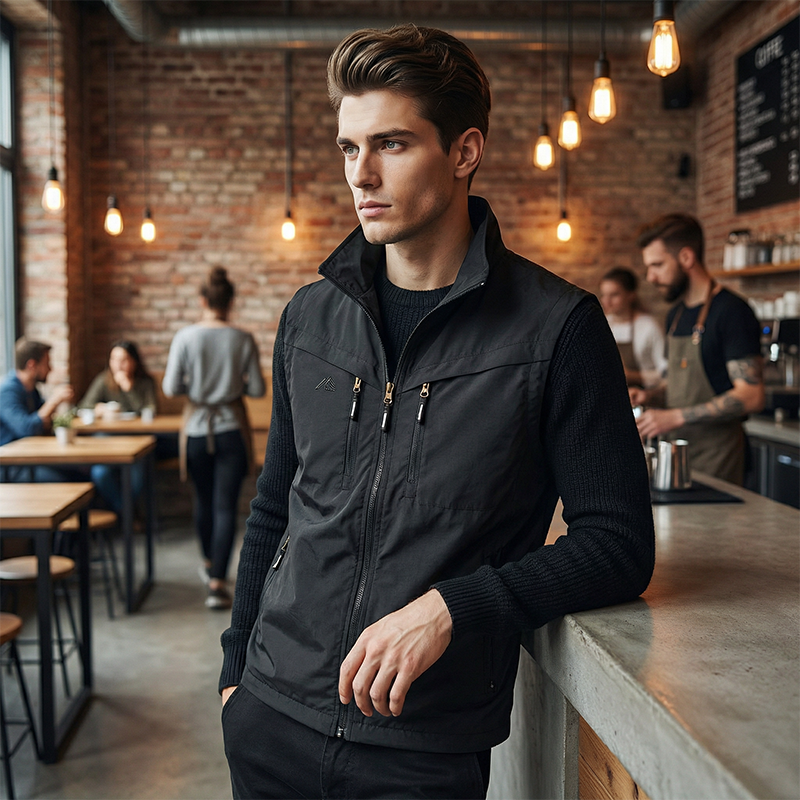 🏞️ Men's Outdoor Vest with Multiple Pockets – Lightweight, Durable & Ideal for Hiking & Traveling 🧗‍♂️