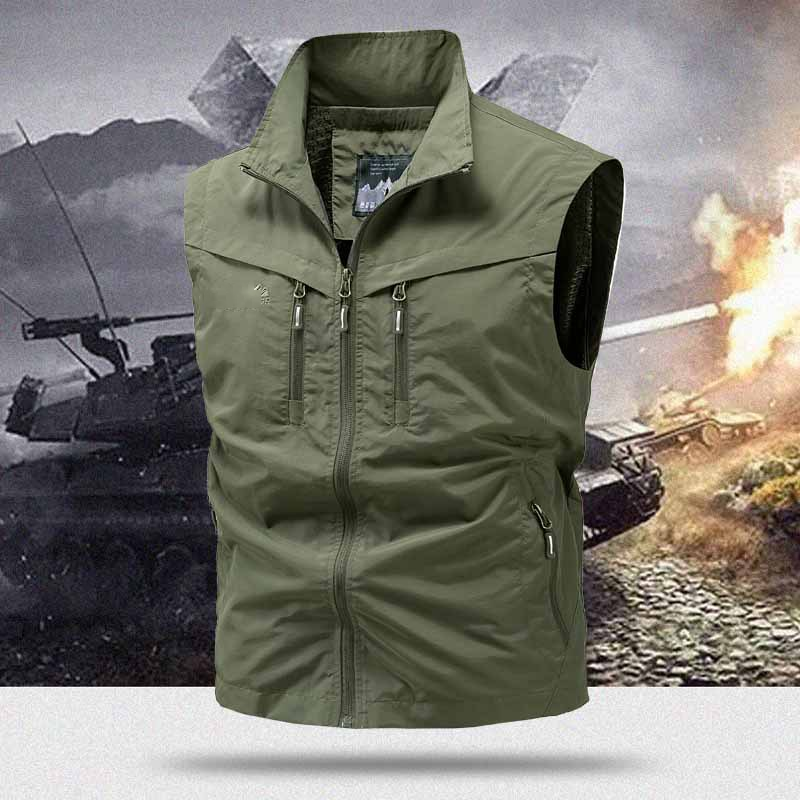 🏞️ Men's Outdoor Vest with Multiple Pockets – Lightweight, Durable & Ideal for Hiking & Traveling 🧗‍♂️