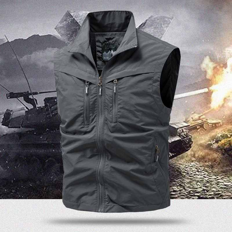 🏞️ Men's Outdoor Vest with Multiple Pockets – Lightweight, Durable & Ideal for Hiking & Traveling 🧗‍♂️