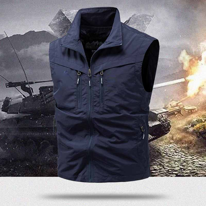 🏞️ Men's Outdoor Vest with Multiple Pockets – Lightweight, Durable & Ideal for Hiking & Traveling 🧗‍♂️