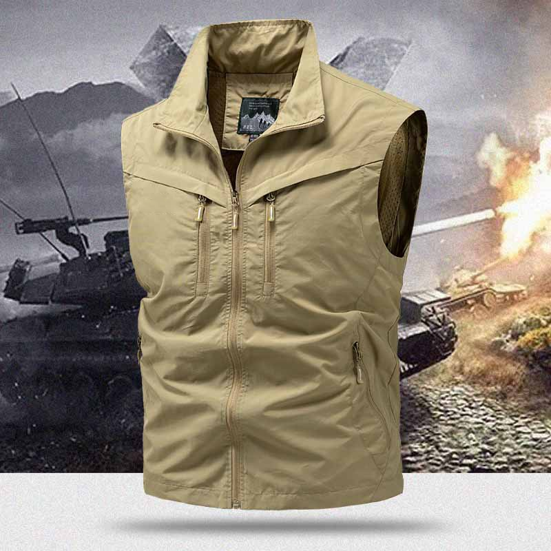 🏞️ Men's Outdoor Vest with Multiple Pockets – Lightweight, Durable & Ideal for Hiking & Traveling 🧗‍♂️