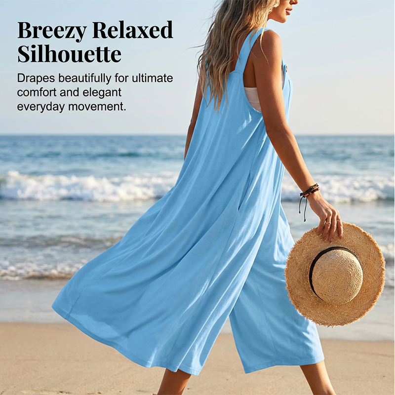 Sleeveless Wide-Leg Jumpsuit for Summer Breezes