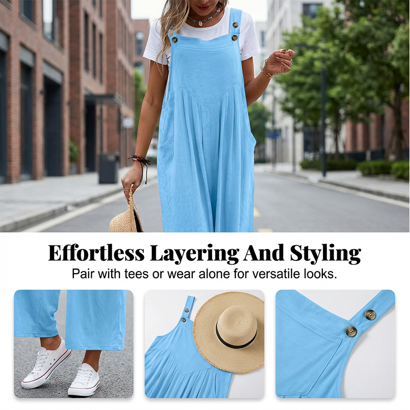 Sleeveless Wide-Leg Jumpsuit for Summer Breezes