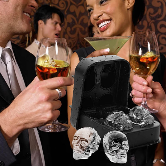 ⏳Limited-time offer⏰DIY "skull" silicone ice cube tray🧊