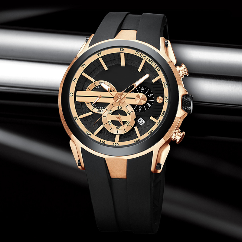 Multifunctional Waterproof Luminous Sports Quartz Watch
