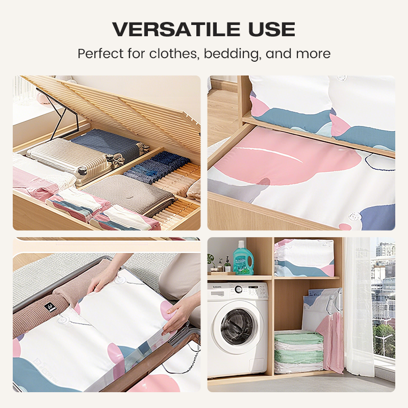 🗄️ LIMITED-TIME 50% OFF! ⚡ No-Pump Vacuum Storage Bags – Space Saving, Airtight Seal 🧺