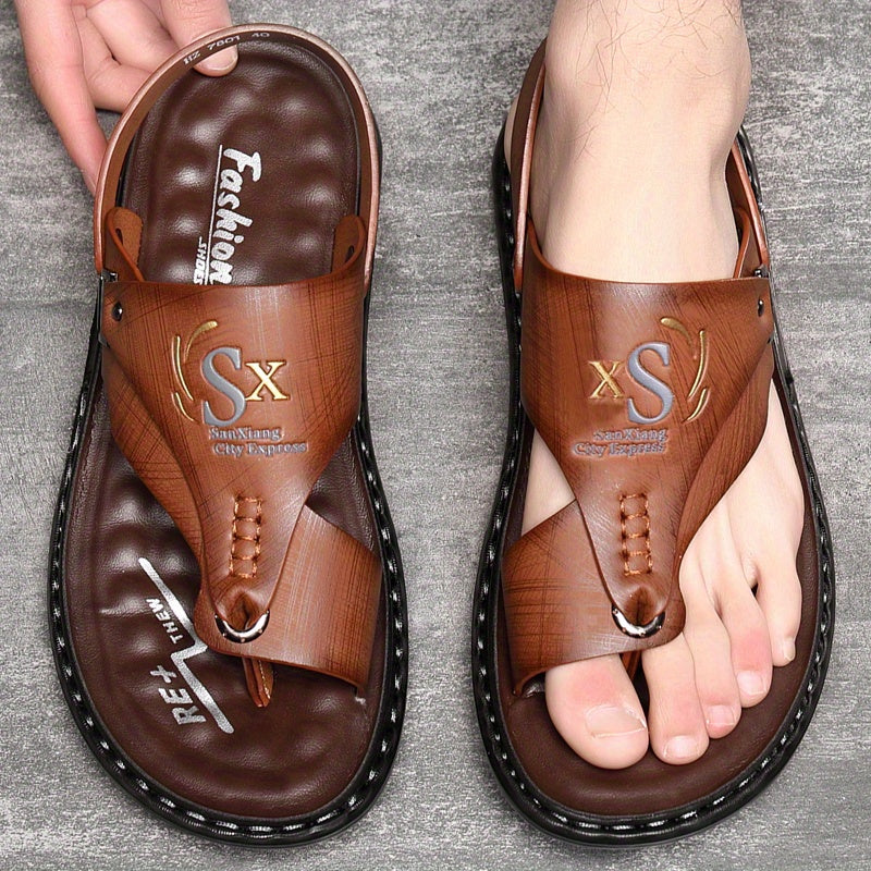 Men's Flip-Flops & Sandals – Non-slip, Comfortable, and Breathable – Ideal for the Beach, Leisure, & Summer – Perfect for Outdoors