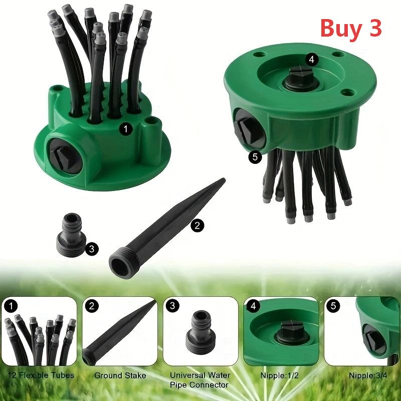 360° Coverage Precision Garden Irrigation Sprinkler  Buy 2  Get 1 FREE – you get 3!