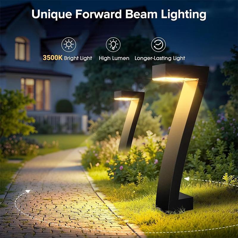 🔆Solar-Powered Courtyard 7-Shaped Ground Light🏡💡Highly efficient solar energy, weatherproof, no electricity costs💰