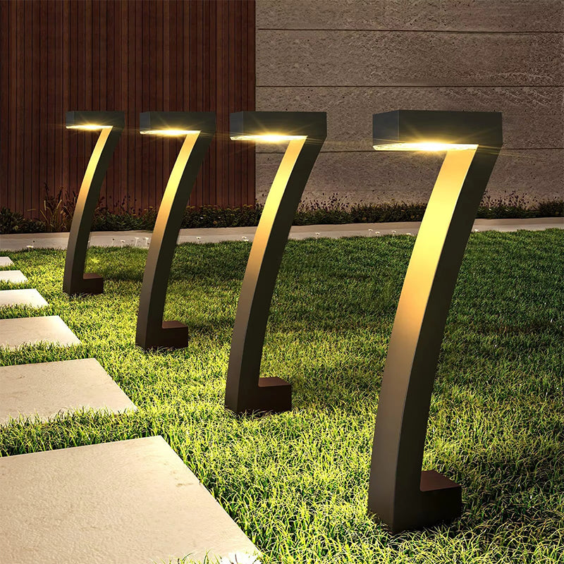 🔆Solar-Powered Courtyard 7-Shaped Ground Light🏡💡Highly efficient solar energy, weatherproof, no electricity costs💰