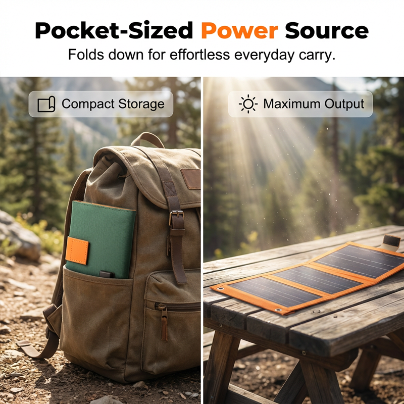 ☀️ LIMITED-TIME 50% OFF! ✨ Portable Solar Panel – Foldable, USB Charging, Weather-Resistant 🎒