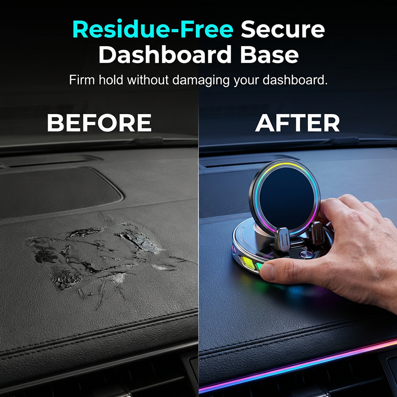 🎉 2026 Sale — Over 50,000 Sold! 🚗 RGB Electric Car Phone Mount with Wireless Charging – Auto-Clamping & 15W Fast Charge ⚡