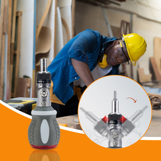 Versatile 9-in-1 Magnetic Ratcheting Screwdriver Bit Kit