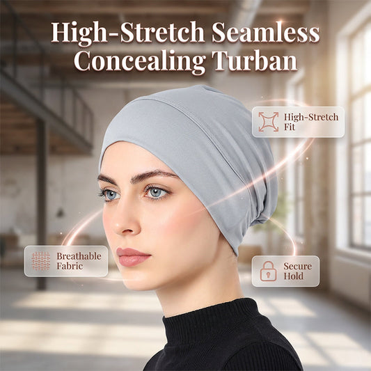 👒 BUY 1 GET 1 FREE! ✨ Soft Stretch Turban Cap – Milk Silk, Anti-Slip, Multi-Use ✨