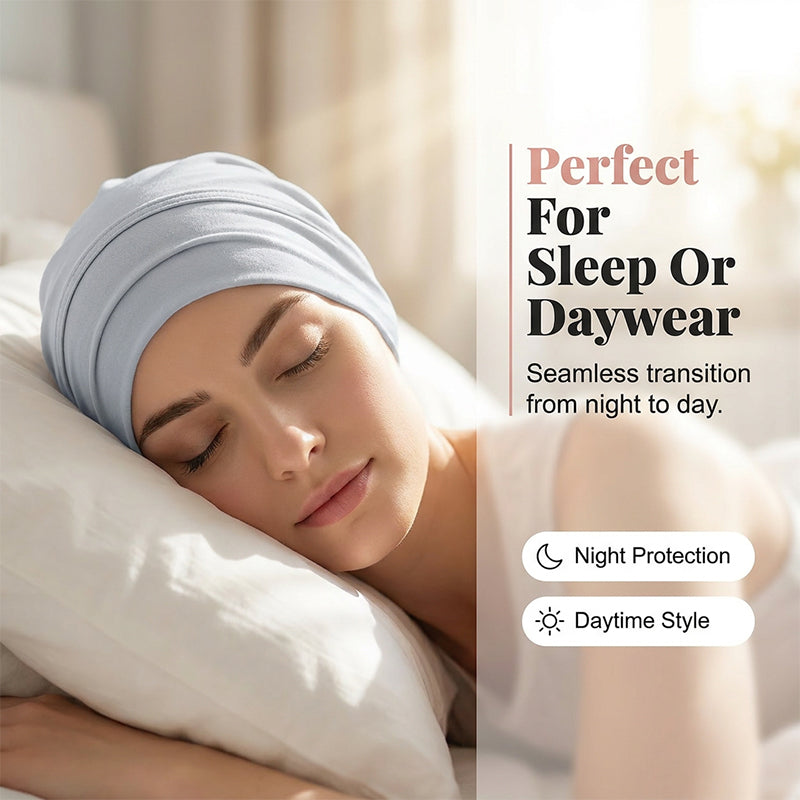 👒 BUY 1 GET 1 FREE! ✨ Soft Stretch Turban Cap – Milk Silk, Anti-Slip, Multi-Use ✨