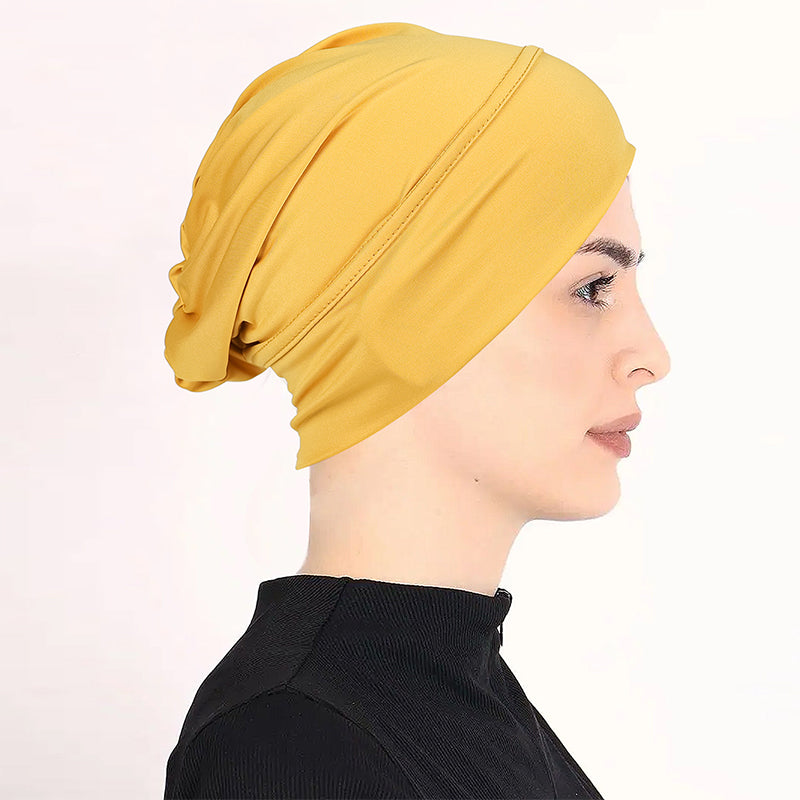 👒 BUY 1 GET 1 FREE! ✨ Soft Stretch Turban Cap – Milk Silk, Anti-Slip, Multi-Use ✨