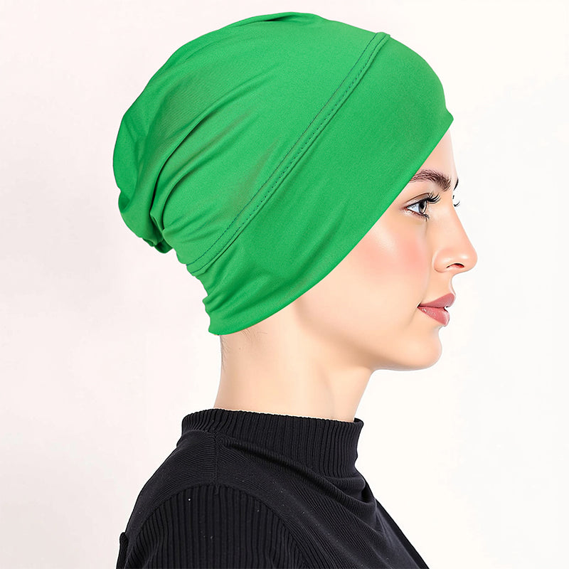 👒 BUY 1 GET 1 FREE! ✨ Soft Stretch Turban Cap – Milk Silk, Anti-Slip, Multi-Use ✨
