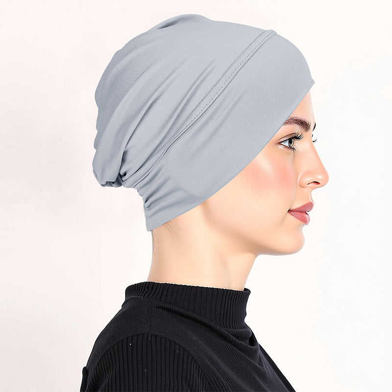 👒 BUY 1 GET 1 FREE! ✨ Soft Stretch Turban Cap – Milk Silk, Anti-Slip, Multi-Use ✨