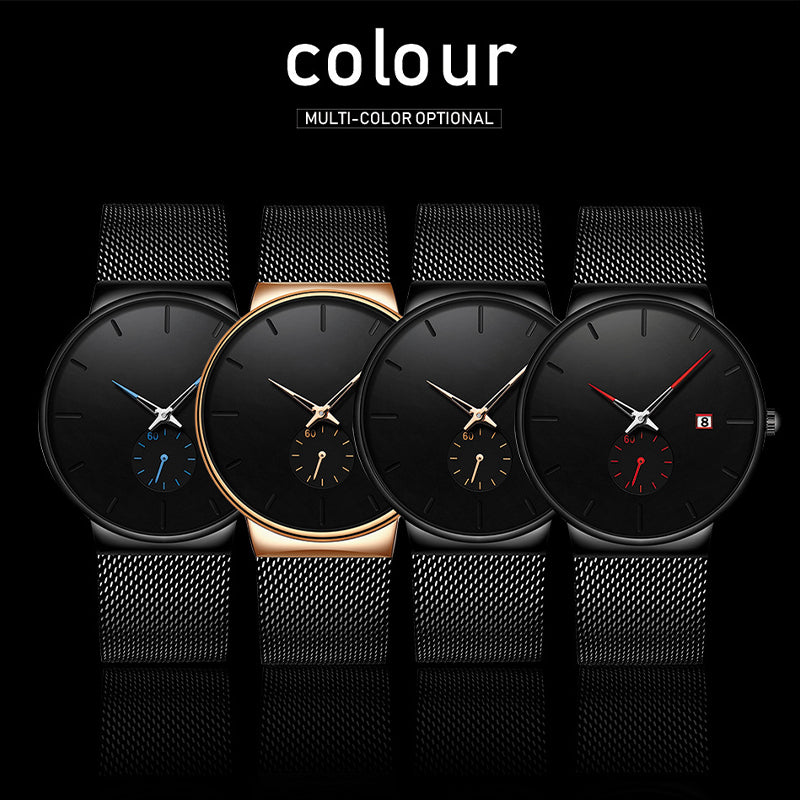 Men's Minimalist Waterproof Quartz Watch