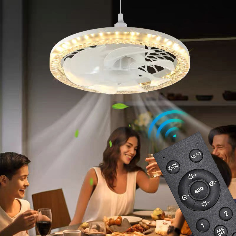 2-in-1 Quiet Adjustable Fan Light with Remote Control for the Bedroom