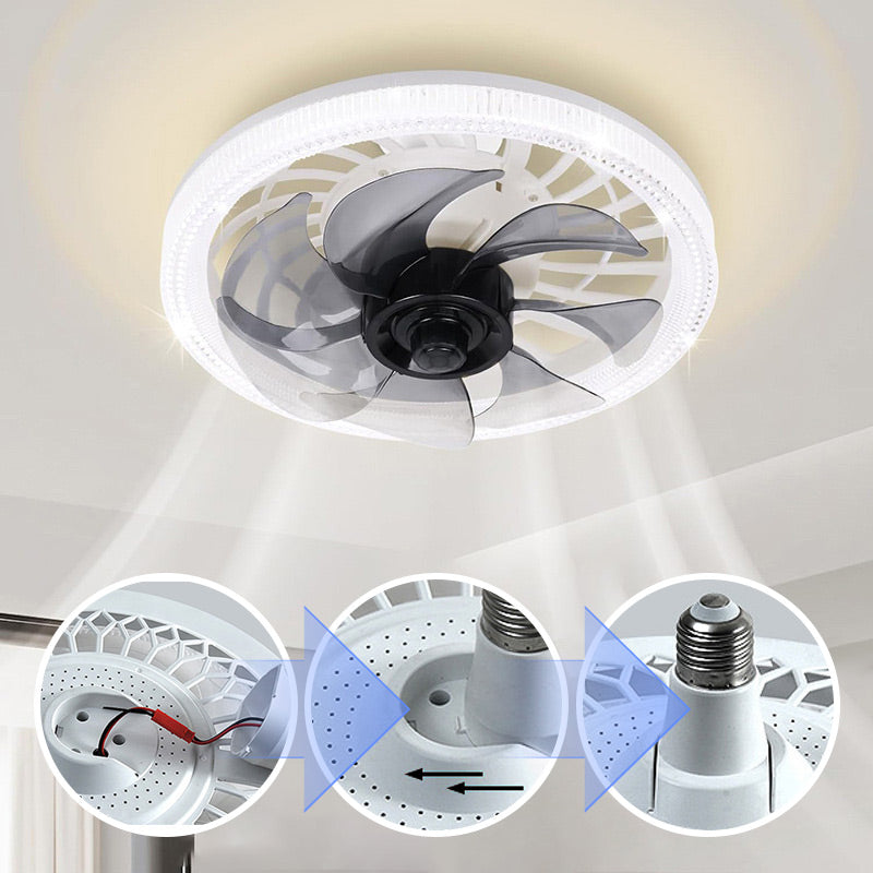 2-in-1 Quiet Adjustable Fan Light with Remote Control for the Bedroom