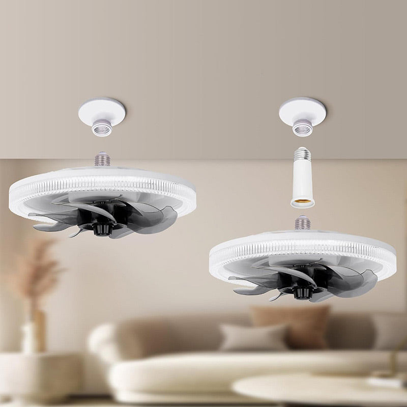 2-in-1 Quiet Adjustable Fan Light with Remote Control for the Bedroom