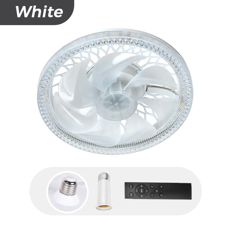 2-in-1 Quiet Adjustable Fan Light with Remote Control for the Bedroom