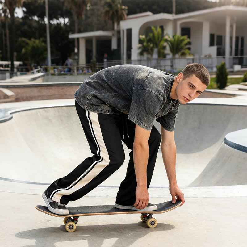 🏃‍♂️Men's Loose Fit Track Pants – Adjustable, Breathable, Versatile 👖
