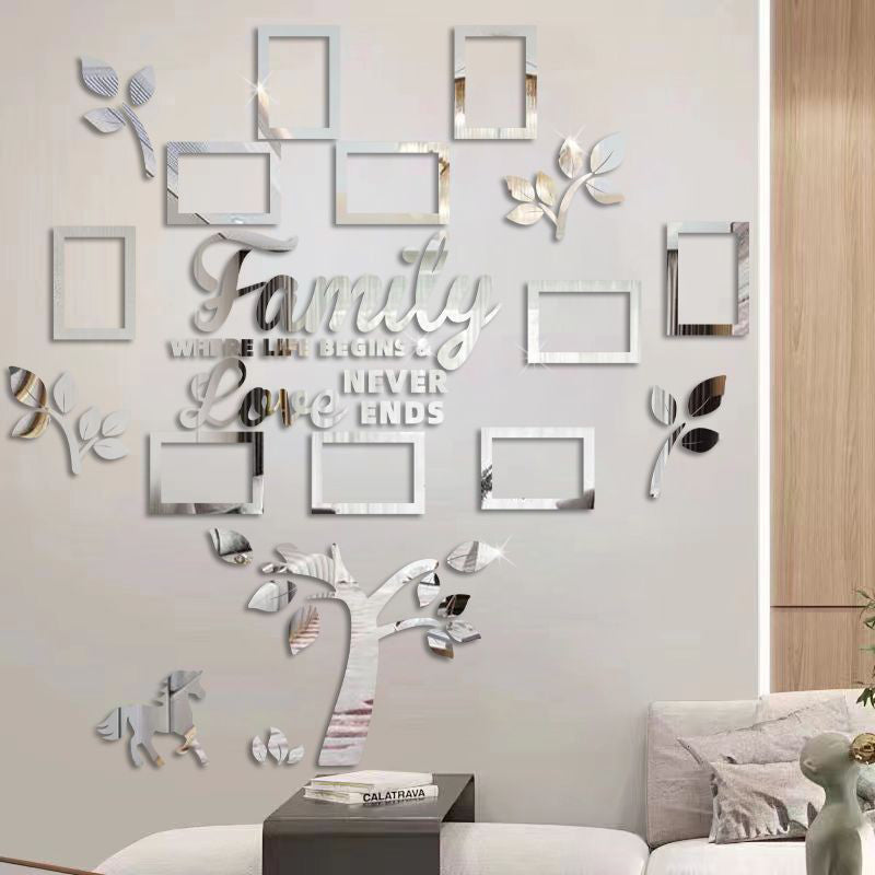 🌳 LIMITED-TIME 50% OFF! ✨ 3D Family Tree Photo Frame Wall Sticker – Modern, Glossy, Self-Adhesive 🏡