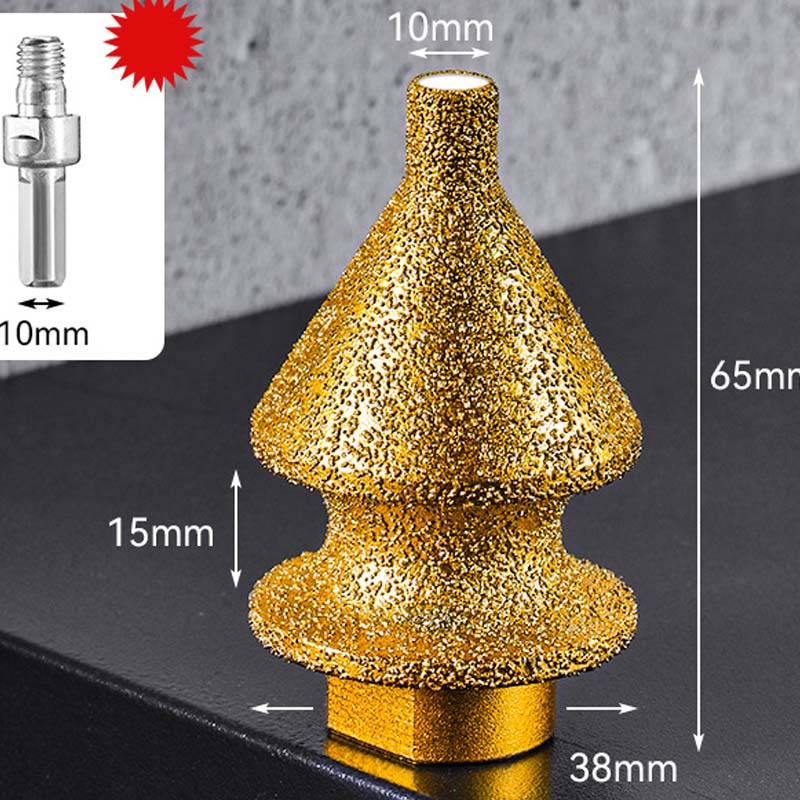 ⚙️ LIMITED-TIME 50% OFF! ✨ Diamond Chamfering Bit for Grinder – Multi-Function, Brazed Diamond, M10 Fit 🔧