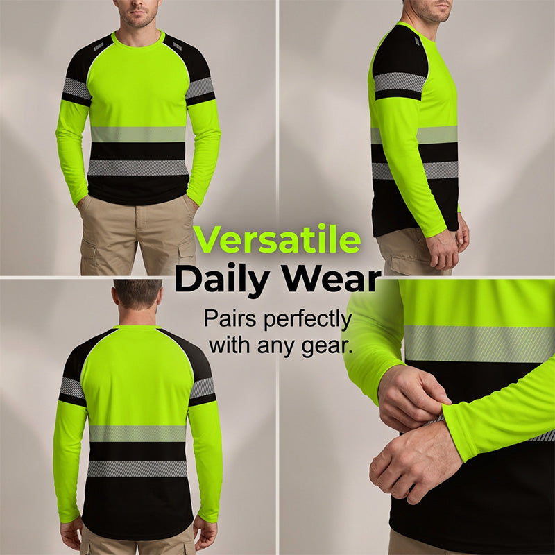 ✨ Men’s 3D Printed Active Shirt – High-Visibility, Breathable, Athletic Fit 🌿