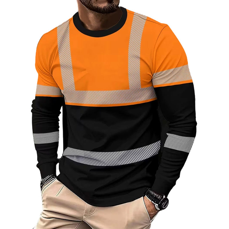 ✨ Men’s 3D Printed Active Shirt – High-Visibility, Breathable, Athletic Fit 🌿