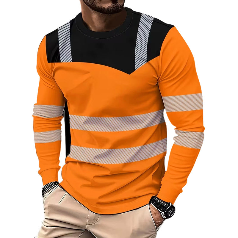 ✨ Men’s 3D Printed Active Shirt – High-Visibility, Breathable, Athletic Fit 🌿