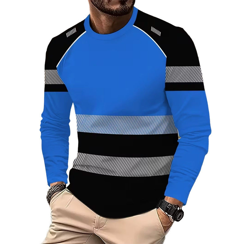 ✨ Men’s 3D Printed Active Shirt – High-Visibility, Breathable, Athletic Fit 🌿