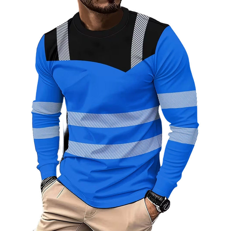✨ Men’s 3D Printed Active Shirt – High-Visibility, Breathable, Athletic Fit 🌿