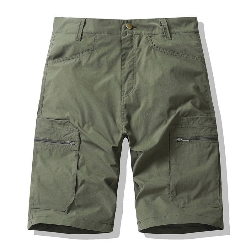 ✨ Men's Zip-Up Cargo Shorts – Breathable, Secure Pockets, Loose Fit 🏞️
