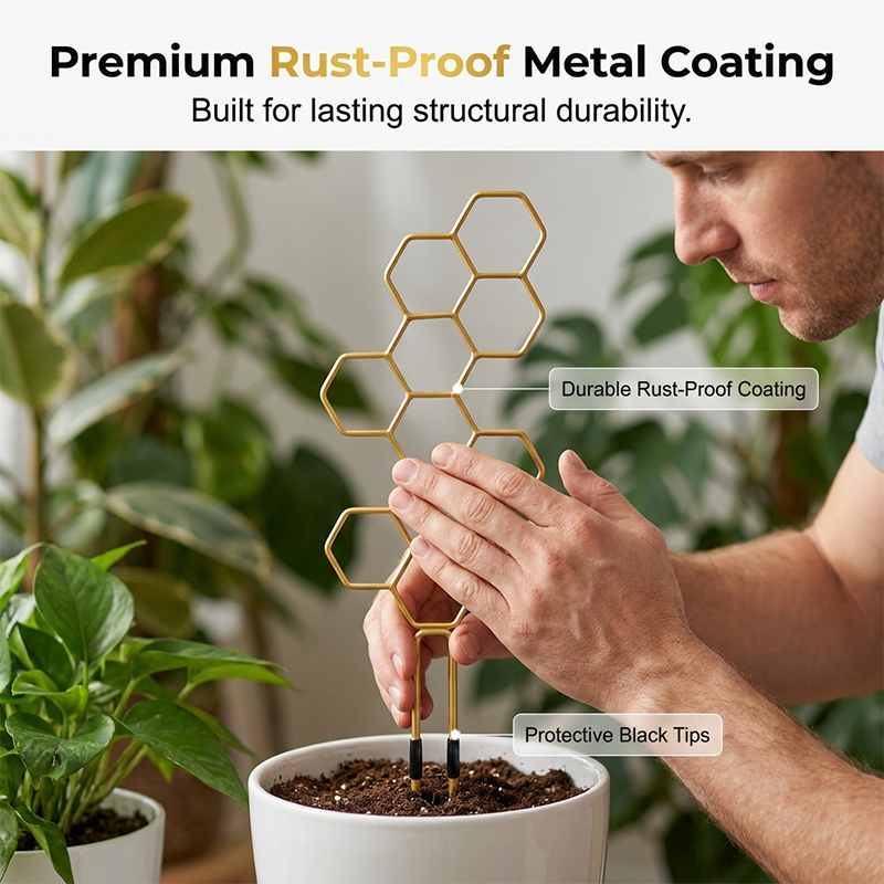 🌿 LIMITED-TIME 50% OFF! ✨ Honeycomb Plant Trellis – Rust-Proof, Stackable, Easy Install 🐝